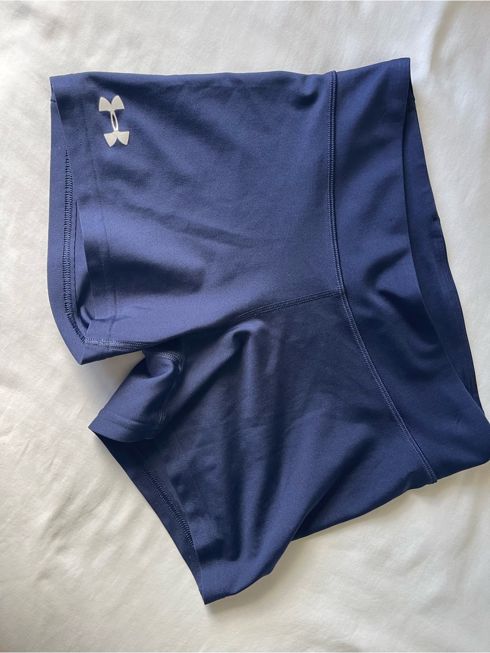 Under Armour Women's Navy Training Compression Bike Shorts